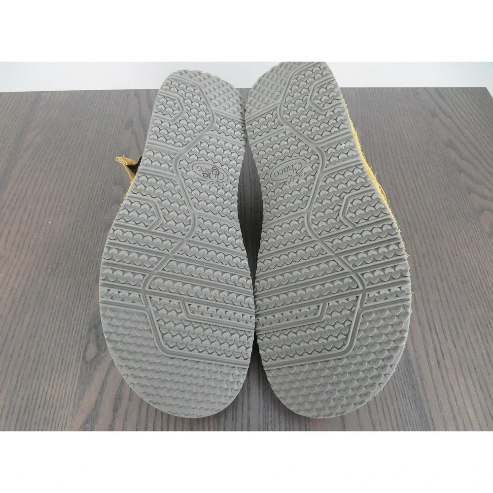 Chaco Paonia Shoes Mens 11 Yellow Suede Slip On Buckle Comfort Casual JCH107449